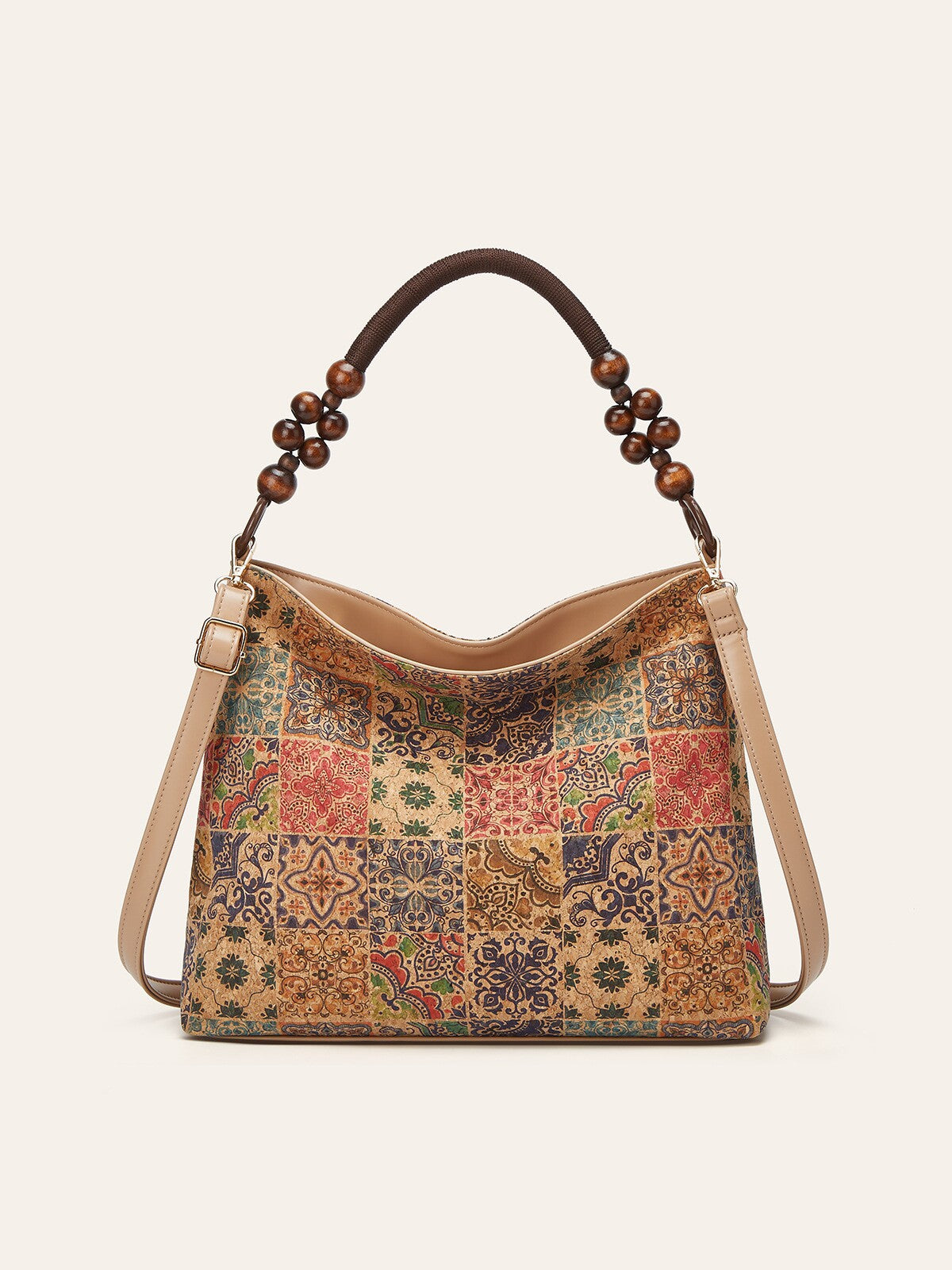 Graceful Retro Ethnic Print Tree Leather Handbags