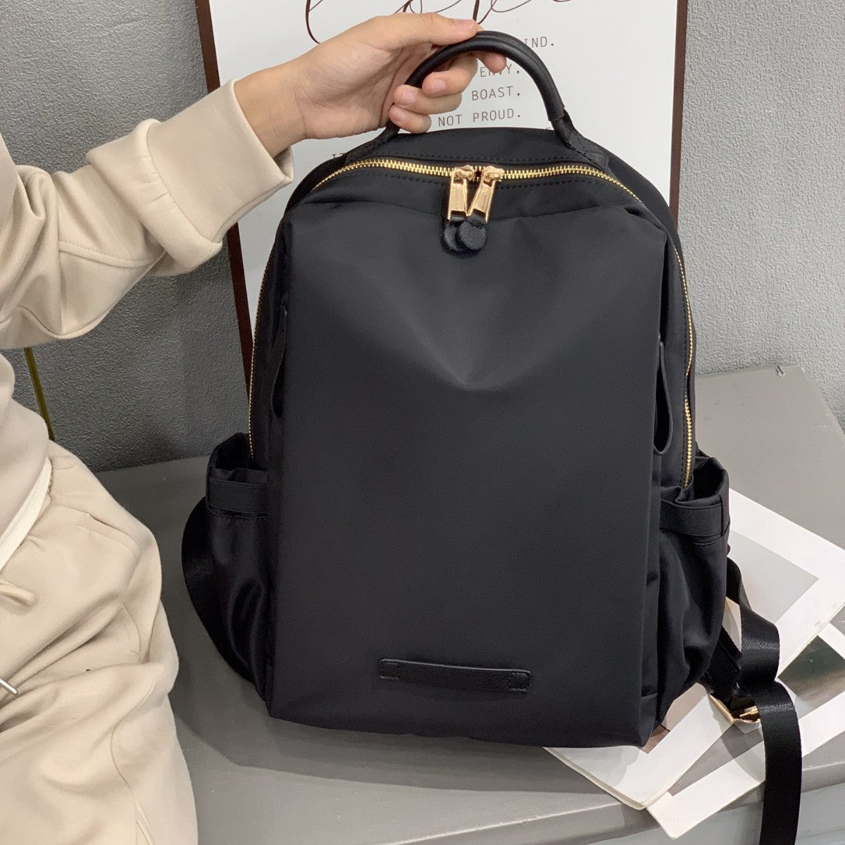 Women's Large Capacity Simple Computer Oxford Cloth With Business Backpack