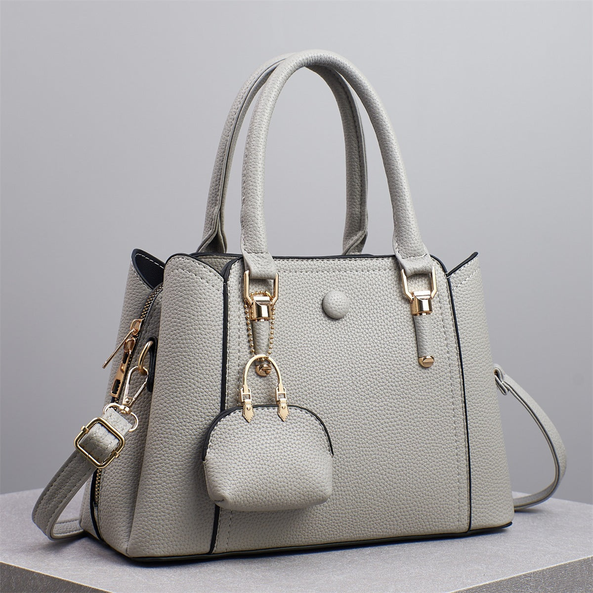 Women's Stitching Large Capacity Solid Color Mother Bags