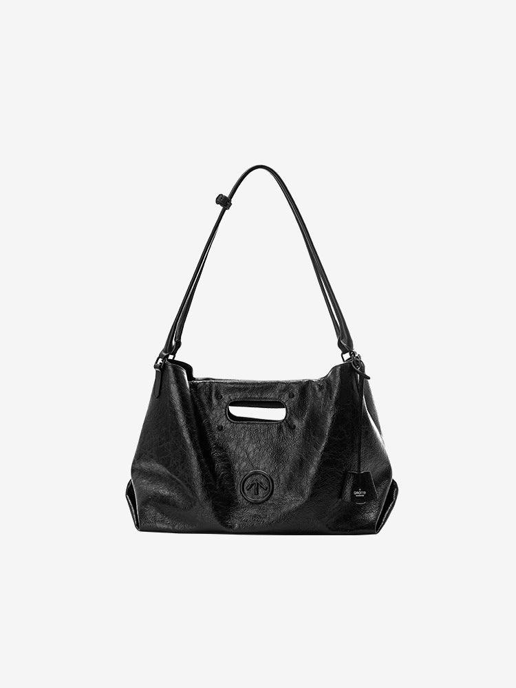 Women's Large Capacity Commuter Cowhide Portable Soft Women's Shoulder Bag