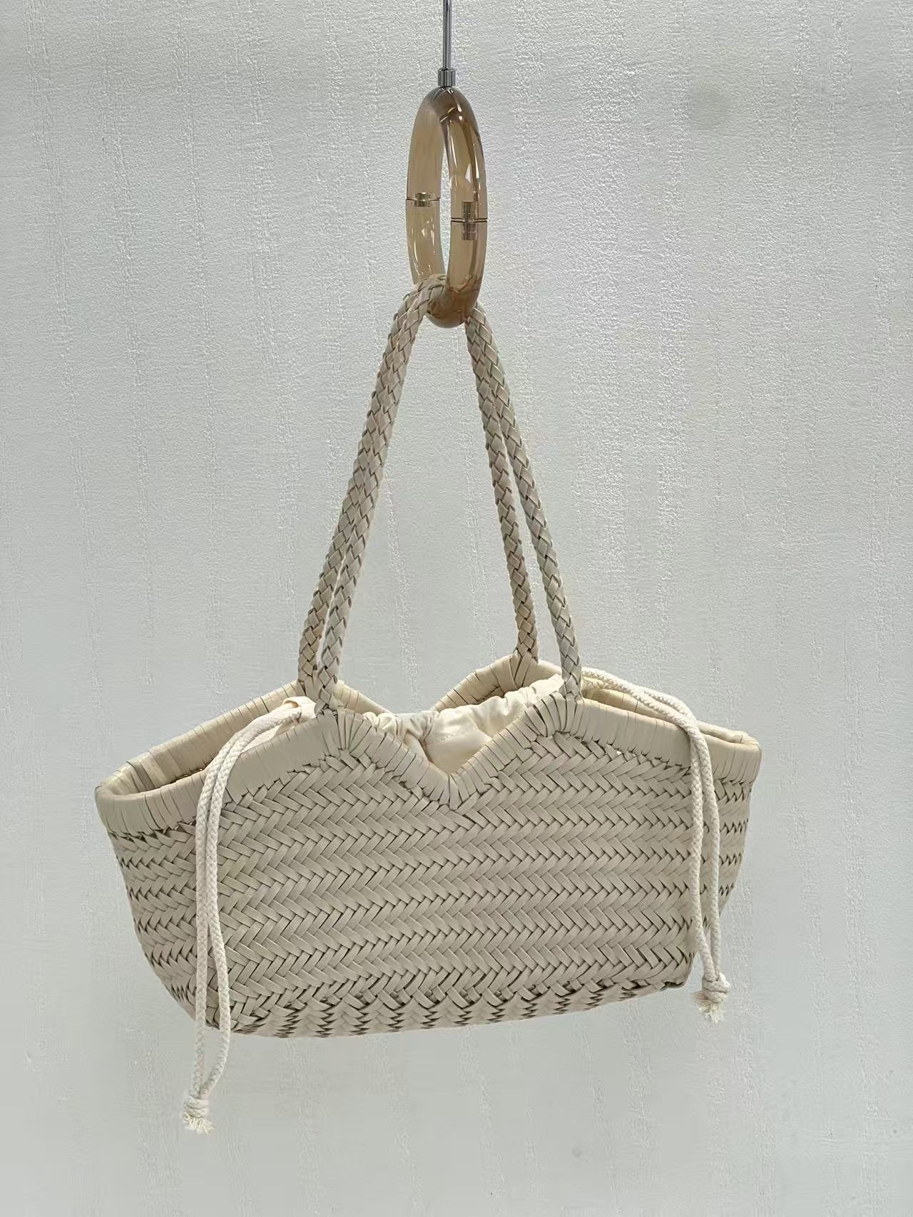 Hand-woven Large High-grade Food Basket Vacation Shoulder Bags
