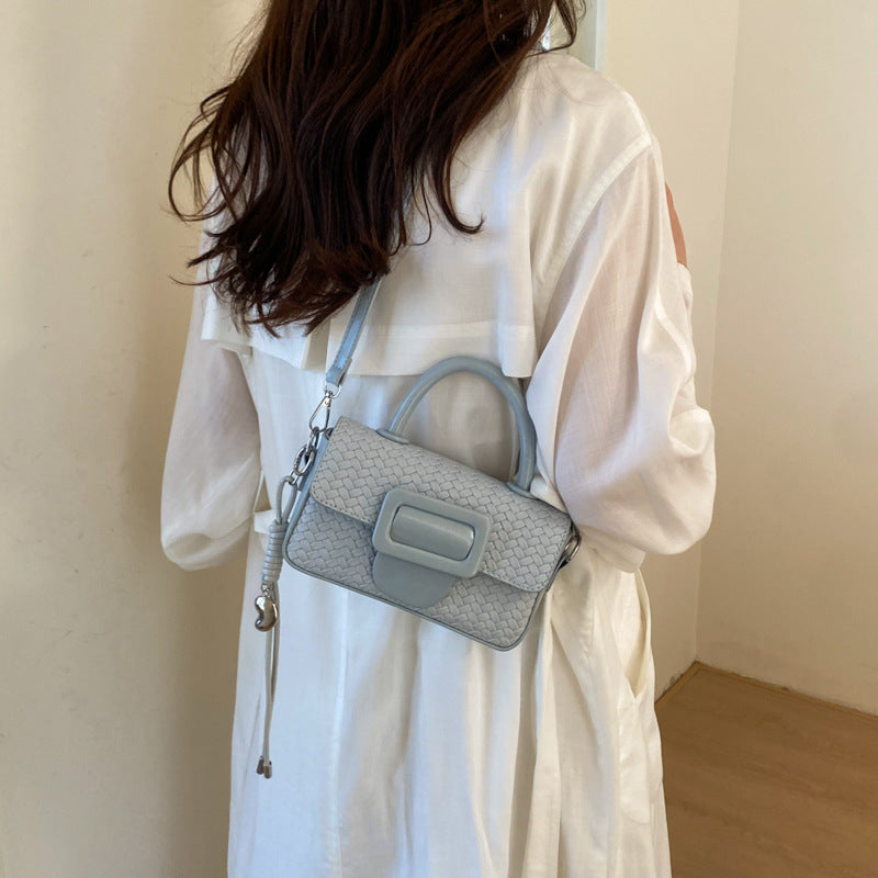 Women's Niche Woven Pattern High-grade Fashion Simple Small Square Bag