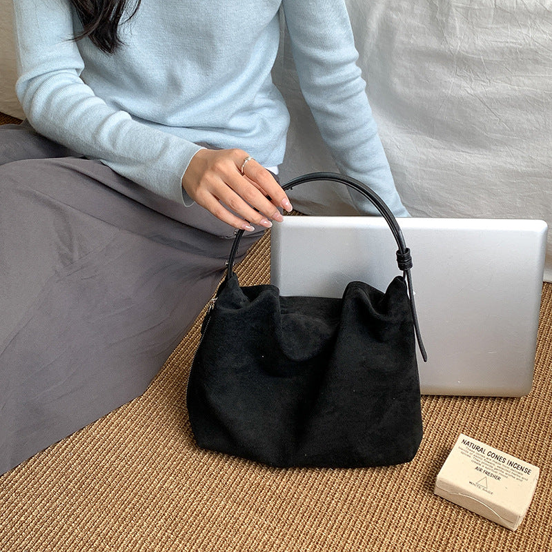 Women's Korean Style Easy Matching Commuter High Sense Large Tote Bags