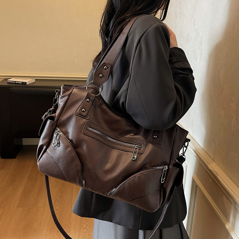 Women's Large Capacity High-grade Light Luxury Trendy Cool Sweet Women's Shoulder Bag