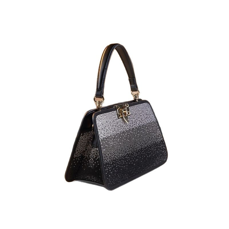 Women's Elegant High-grade Exquisite Shining Diamond Leather Handbags