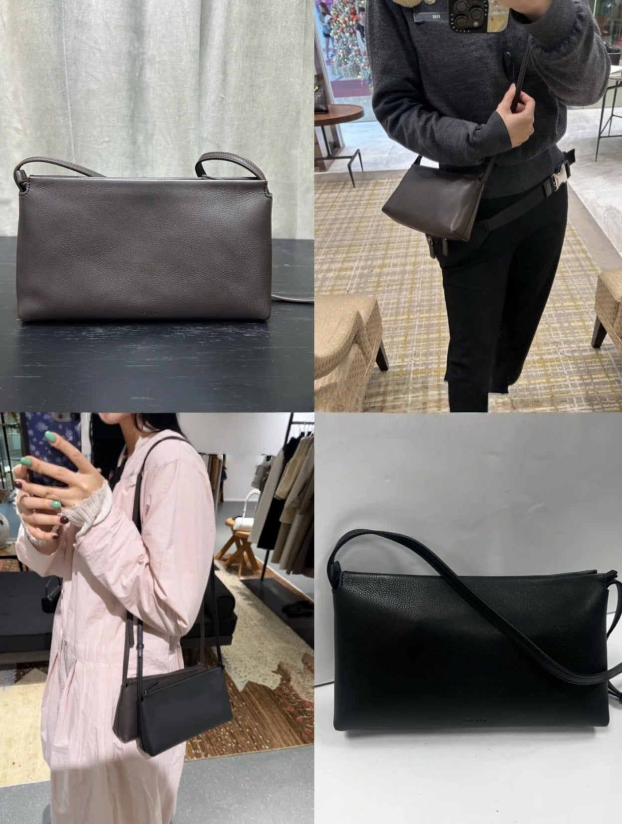 Italy Calf Skin Minimalist Niche Soft Leather Fashion Women's Messenger Bag