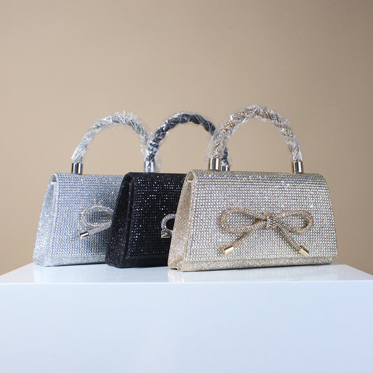 Women's Exquisite Elegant Dress Garment Flap Clutch Dinner Bag