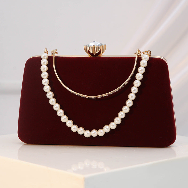 Slouchy Veet Plaid Clutch Party Dress Bags