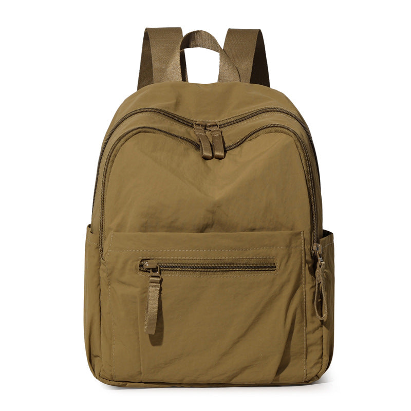 Women's Simple College Nylon Cloth Outing For Leisure Backpack