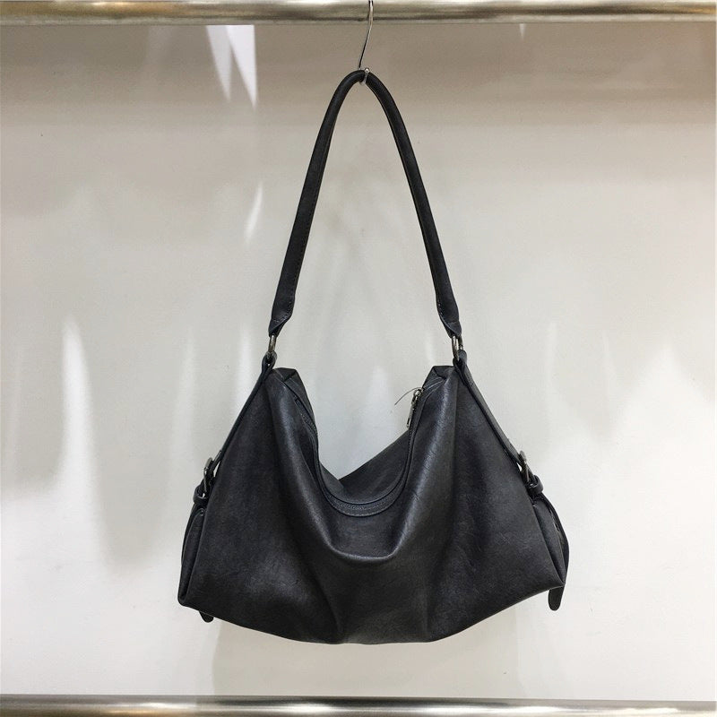 Cabinet Design Portable Underarm Vintage Suede Tote Bags