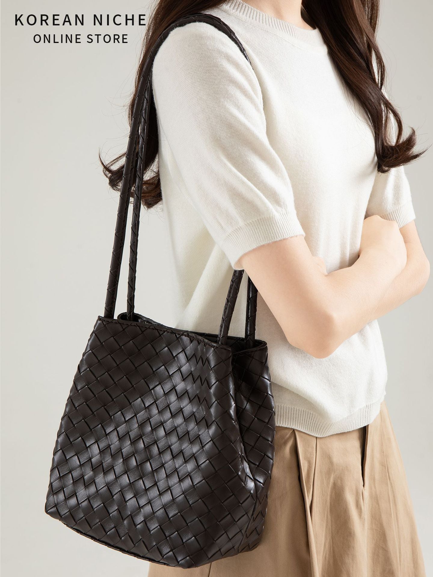 Women's Design Woven Korean High-grade Trendy Retro Handbags