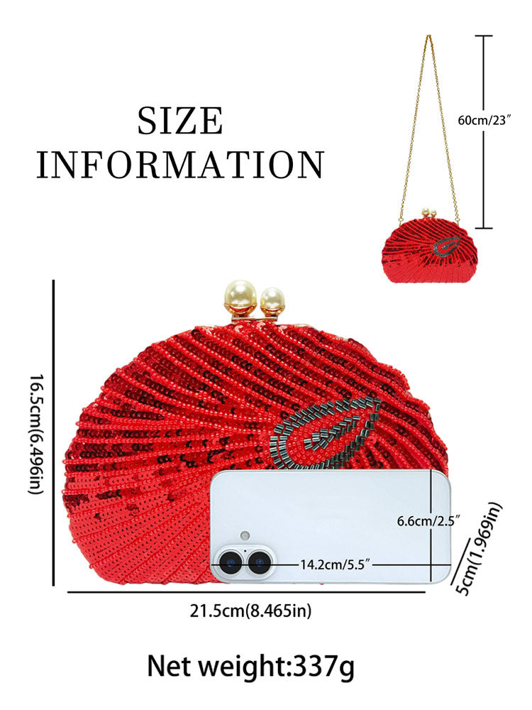 Beaded Embroidered Cheongsam Formal Dress Clutch Dinner Bag