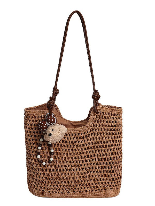 Spring Large Capacity Straw Woven Beach Tote Bag