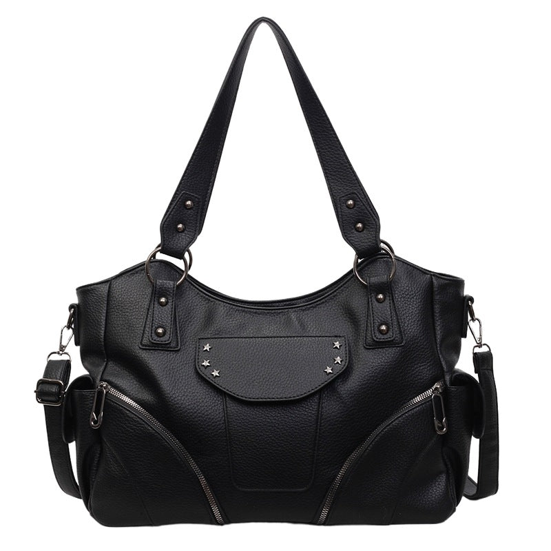 Women's Commuter Large Capacity Fashion Portable Motorcycle Women's Messenger Bag