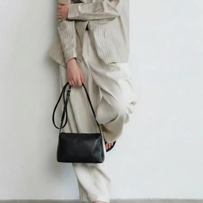 Niche Style Top Layer Cowhide Envelope Women's Messenger Bag