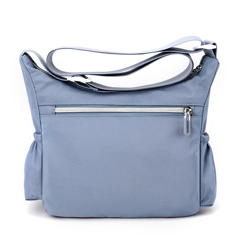 Simple Trendy Large Capacity Textured Nylon Women's Shoulder Bag