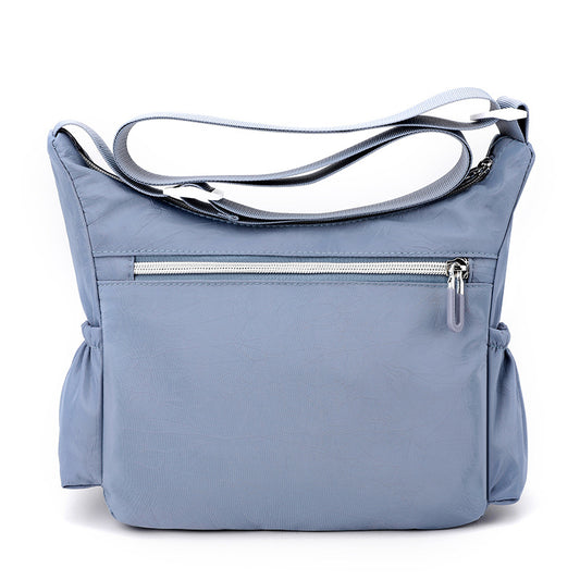 Simple Trendy Large Capacity Textured Nylon Women's Shoulder Bag