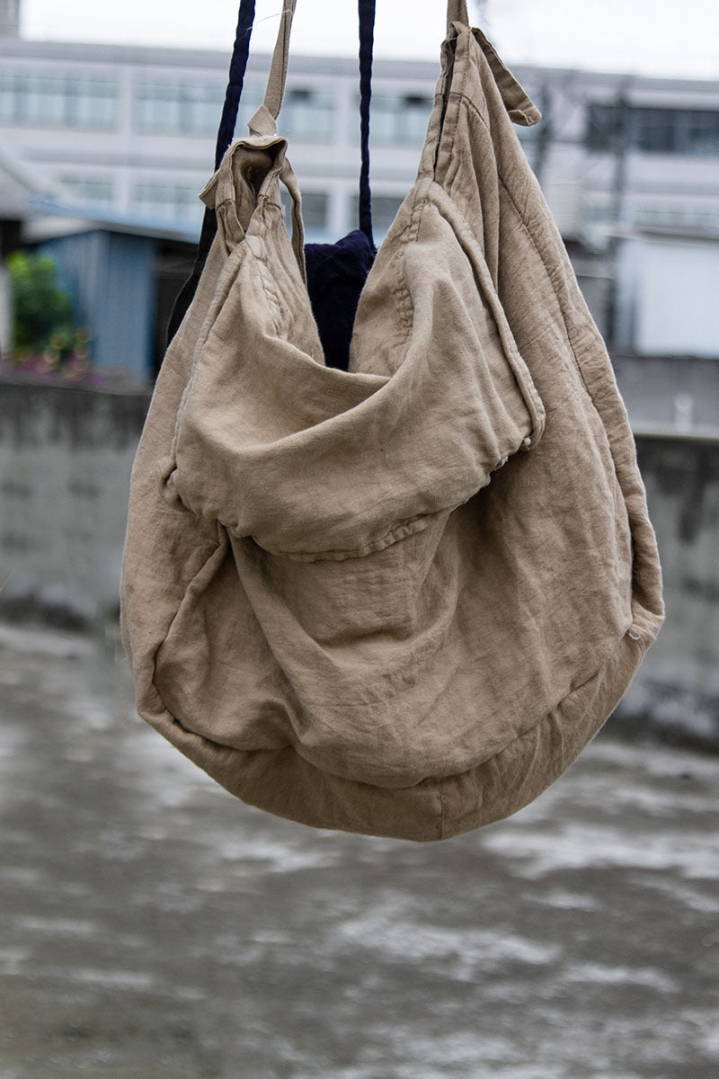 Wind Design Sense Cotton Linen Large Space Women's Shoulder Bag