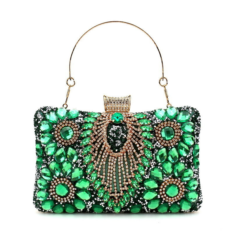 Colorful Diamond Banquet Clutch Fashion Dress Rhinestone Dinner Bag