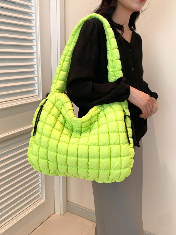 Women's Pleated Cloud Large Capacity Down Cotton Bags