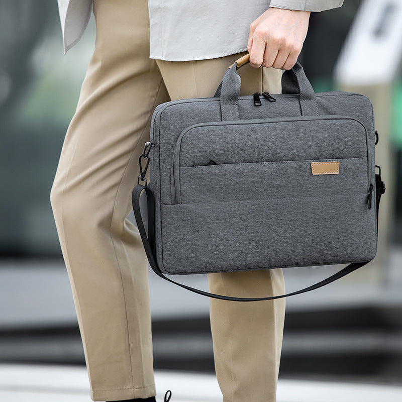 Business Commute Solid Color Portable Inch Laptop Bag