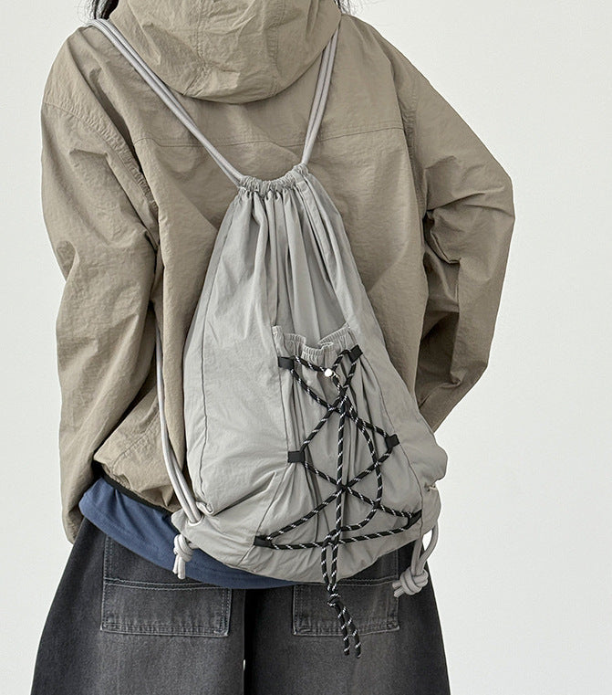 Women's & Men's Minority Commuter Lightweight Drawstring Bundle Nylon Women's Shoulder Bag
