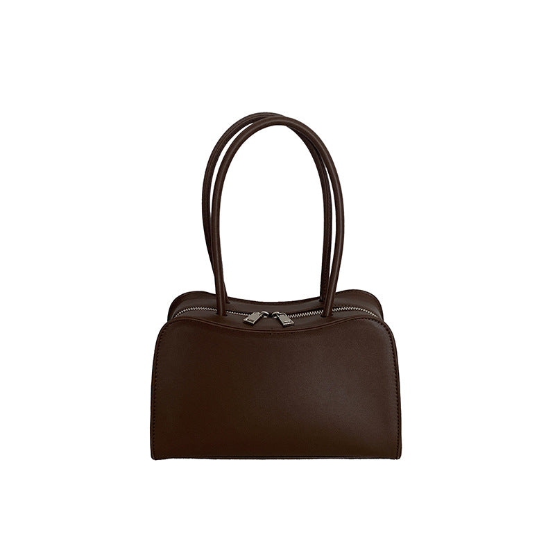 Color Simple Large Capacity Boston Minority Women's Handbag
