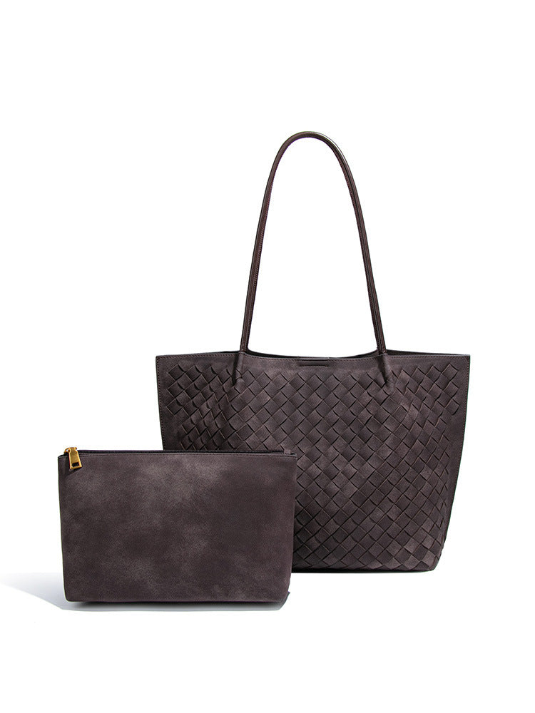 Women's Capacity Retro Woven Korean Style Trendy Tote Bags