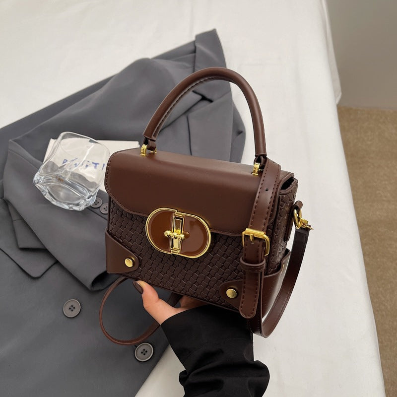 Women's Fashion Portable Leather Trendy Daily Niche Women's Messenger Bag