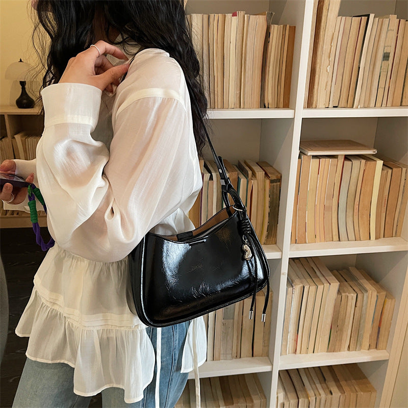 Women's Fashion Niche Super Popular Retro Exquisite Cross Bucket Bags
