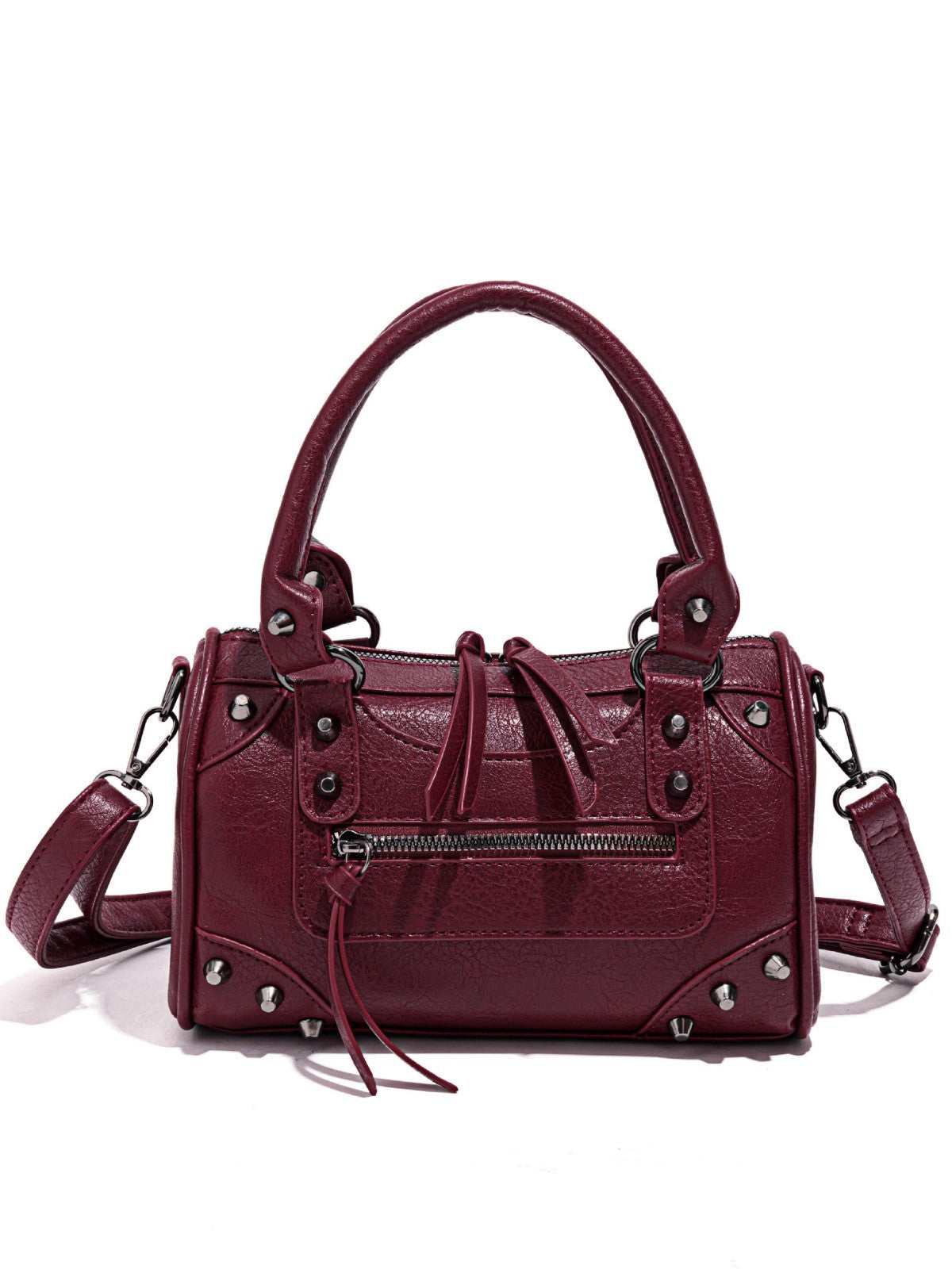 Women's Fashion Rivet Large Capacity Pillow Bowling Bags