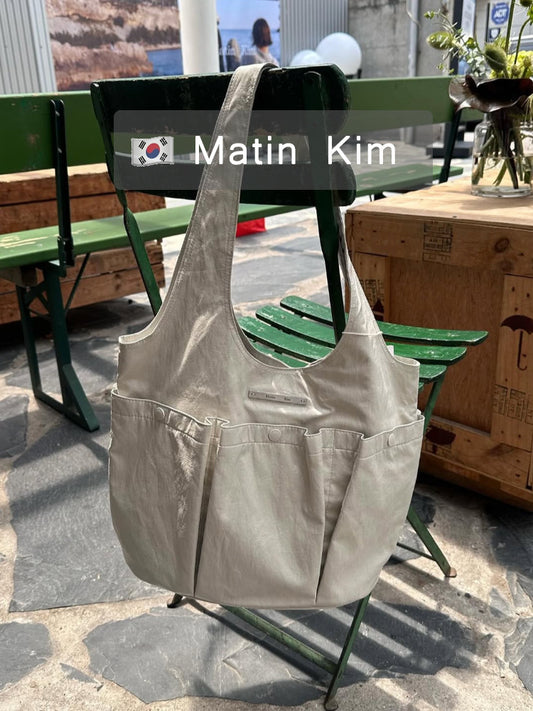 Summer Niche Pleated Double Pocket Portable Bags