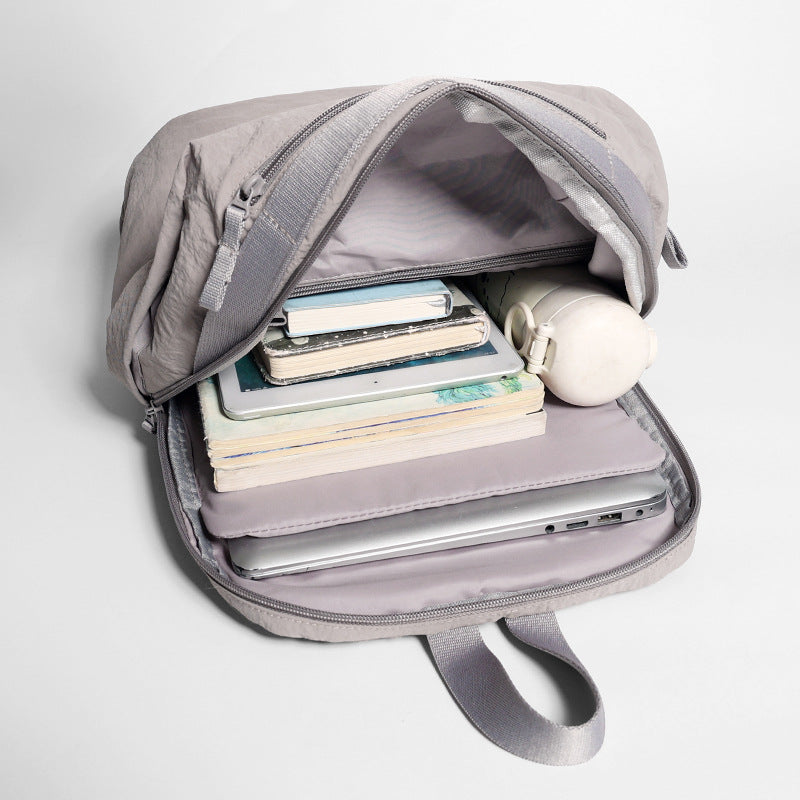Fashion Computer Large Capacity Solid Color Leisure Backpack