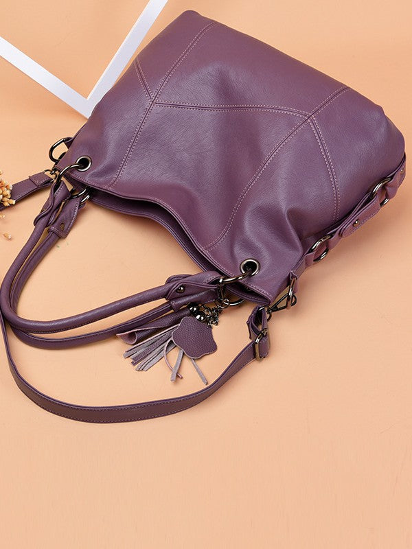 Women's Versatile Large Fashion Mom Fan Capacity Soft Leather Women's Handbag