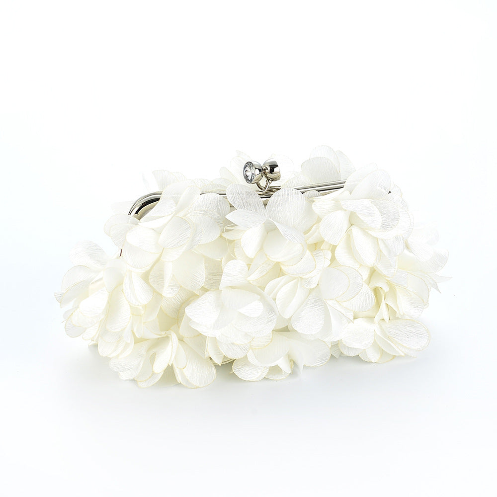 Women's Sweet Fresh Petal Three-dimensional Flower Dress Women's Clutch