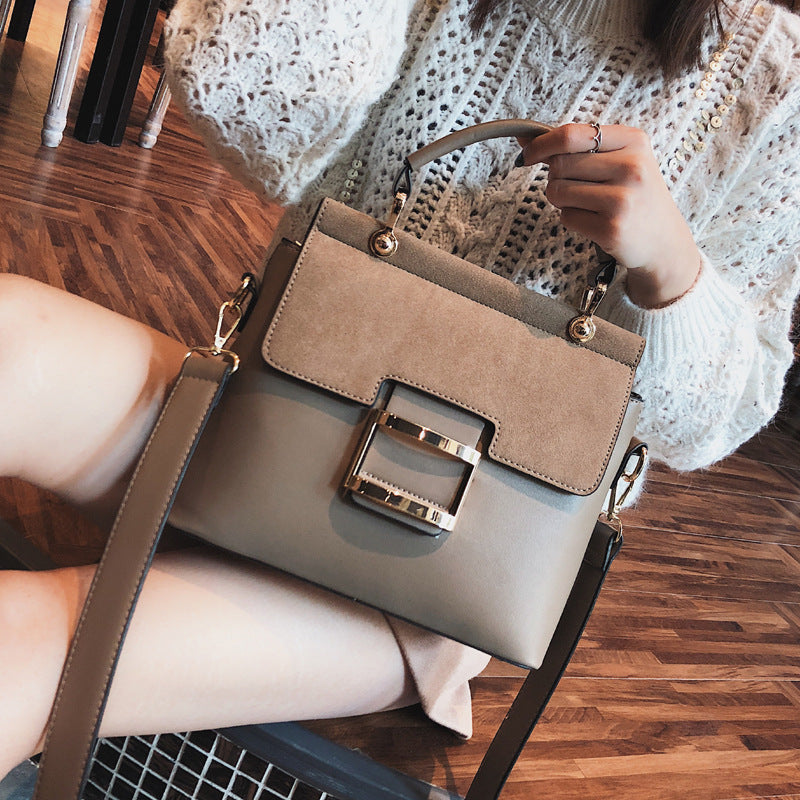 Women's Frosted Spring Korean Style Fashion Wide Strap Shoulder Bags