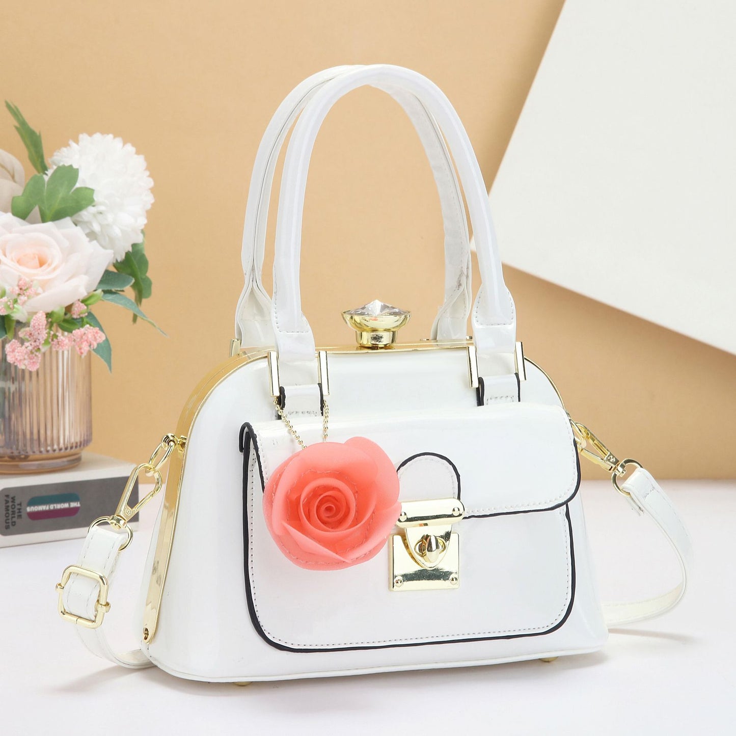 Women's Patent Leather Exquisite Lady Korean Style Women's Handbag