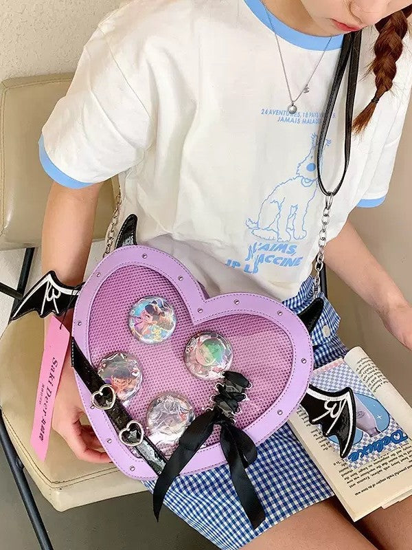 Style Snack Volume Heart-shaped Cartoon Two-dimensional Backpacks