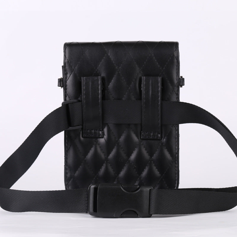 Women's Guide Vertical Diamond Fashion Cabinet Sister Special Women's Chest Bag, Fanny Pack