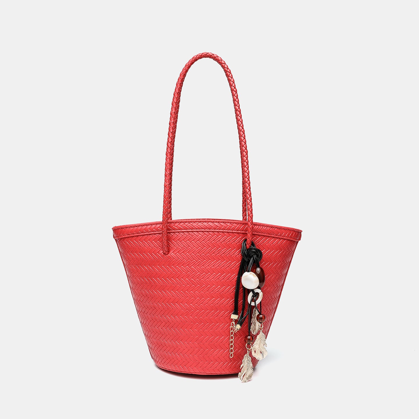 Autumn Niche High-grade Woven Vegetable Basket Simple Commute Portable Women's Shoulder Bag