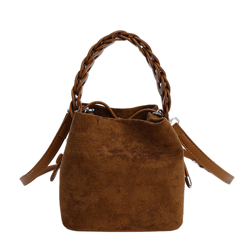 Pretty Women's Retro Brown Exquisite Portable Women's Shoulder Bag