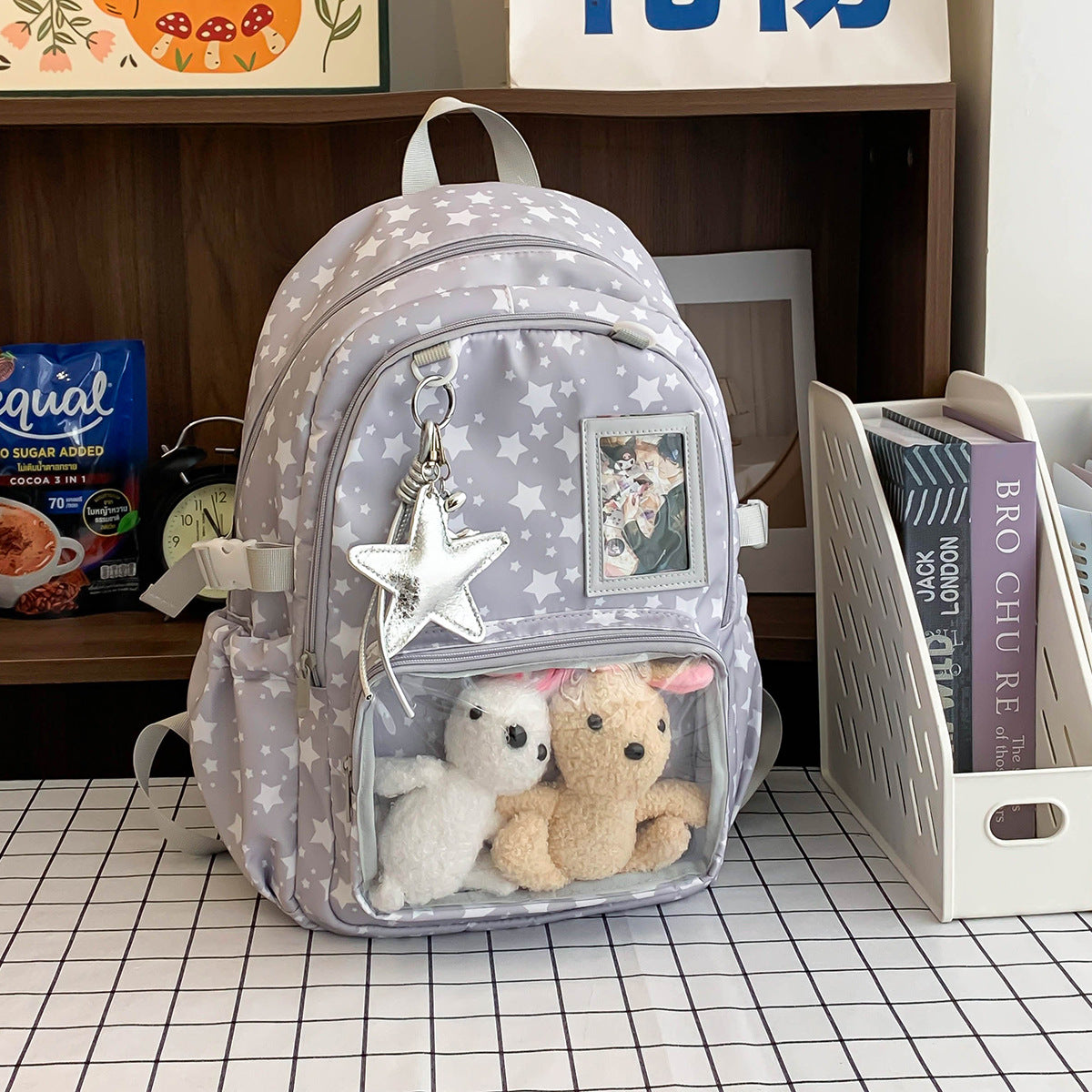 Good-looking Junior High Large Capacity Cartoon College Student Schoolbag
