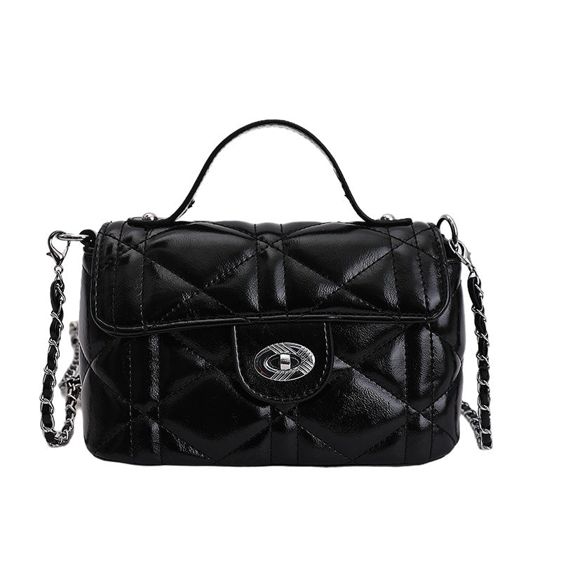 Women's Niche Chain Light Luxury Rhombus Embroidery Small Square Bag