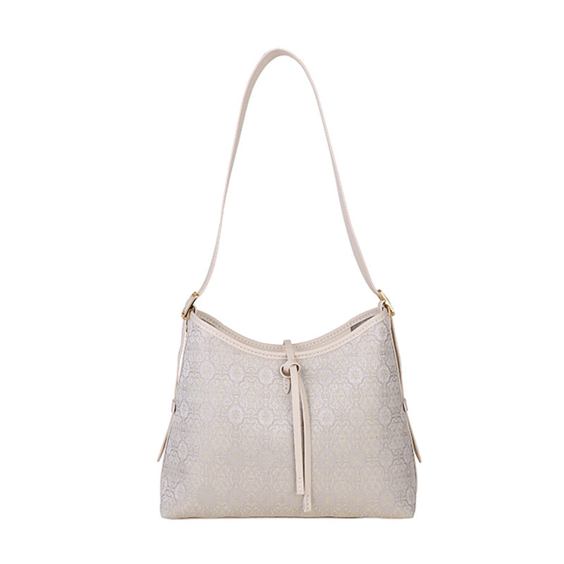 Material Homemade Chinese Style Large Capacity Women's Shoulder Bag