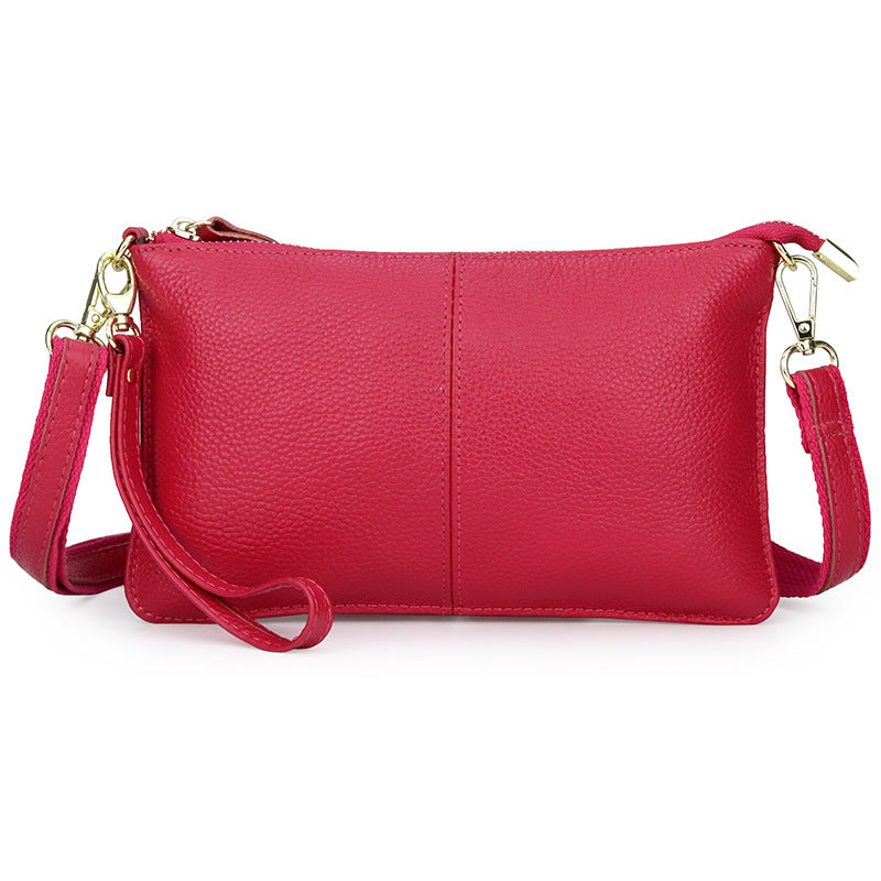 Women's Cowhide Fashion Clutch Soft Leather Women's Messenger Bag