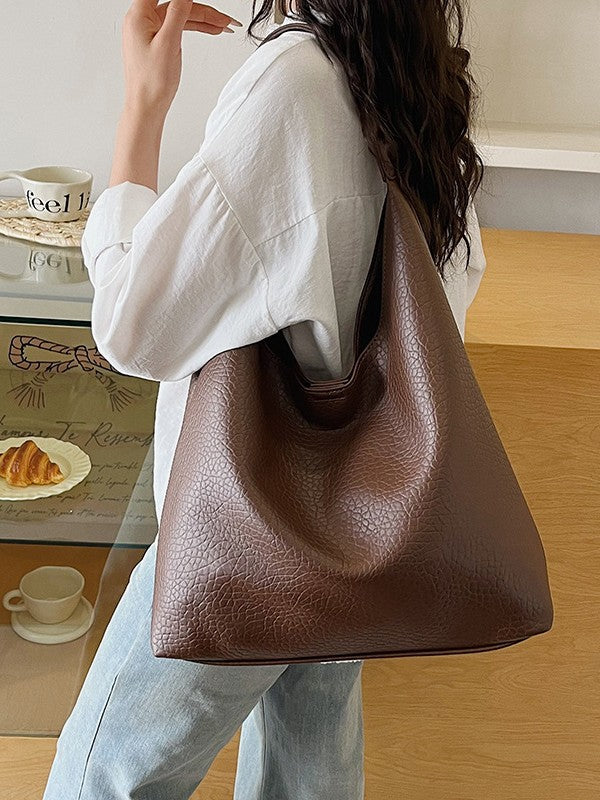 Women's Large Capacity Idle Style High-grade Loose Tote Bag