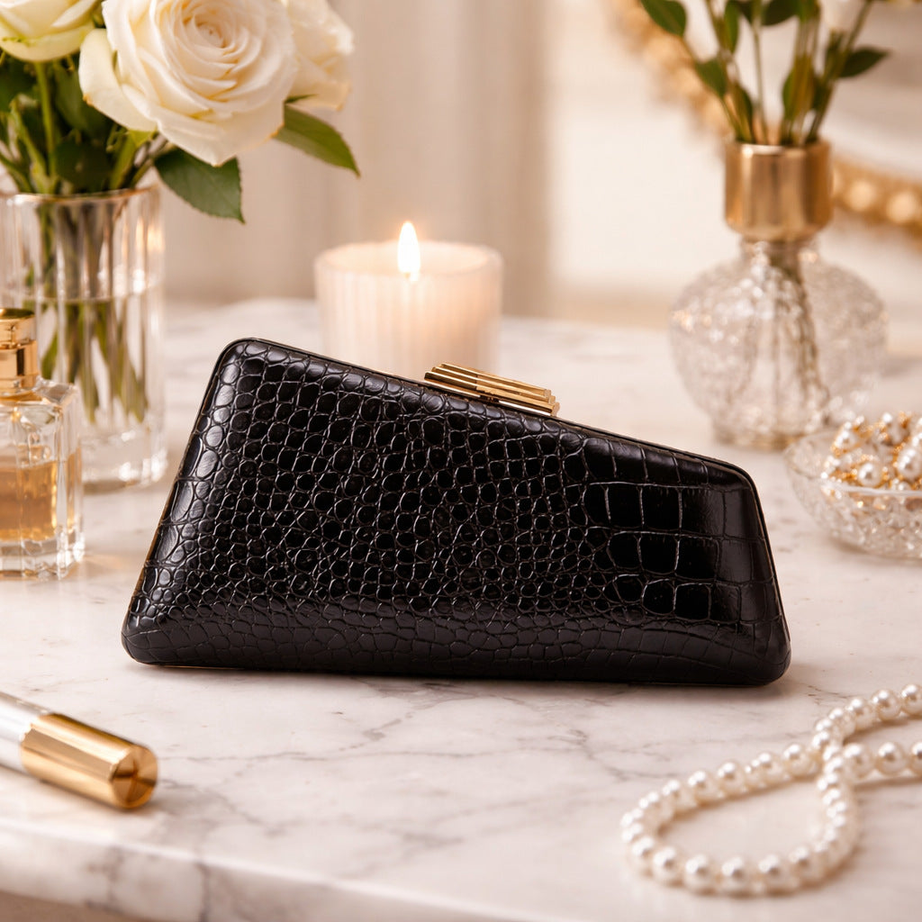 Women's Snake Pattern Fashion For Clutch Dinner Bag