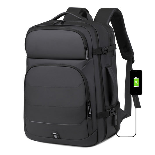 Men's High-grade Waterproof Computer Large Capacity Scalable Business Backpack