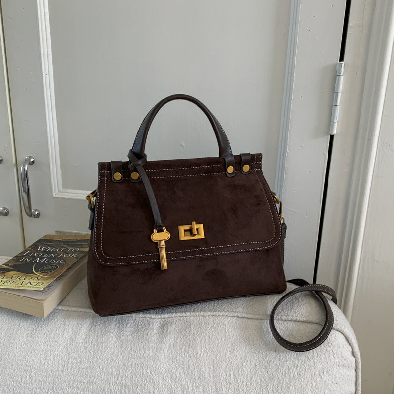 Women's Large Capacity Matte Fashion Vintage Leather Women's Shoulder Bag