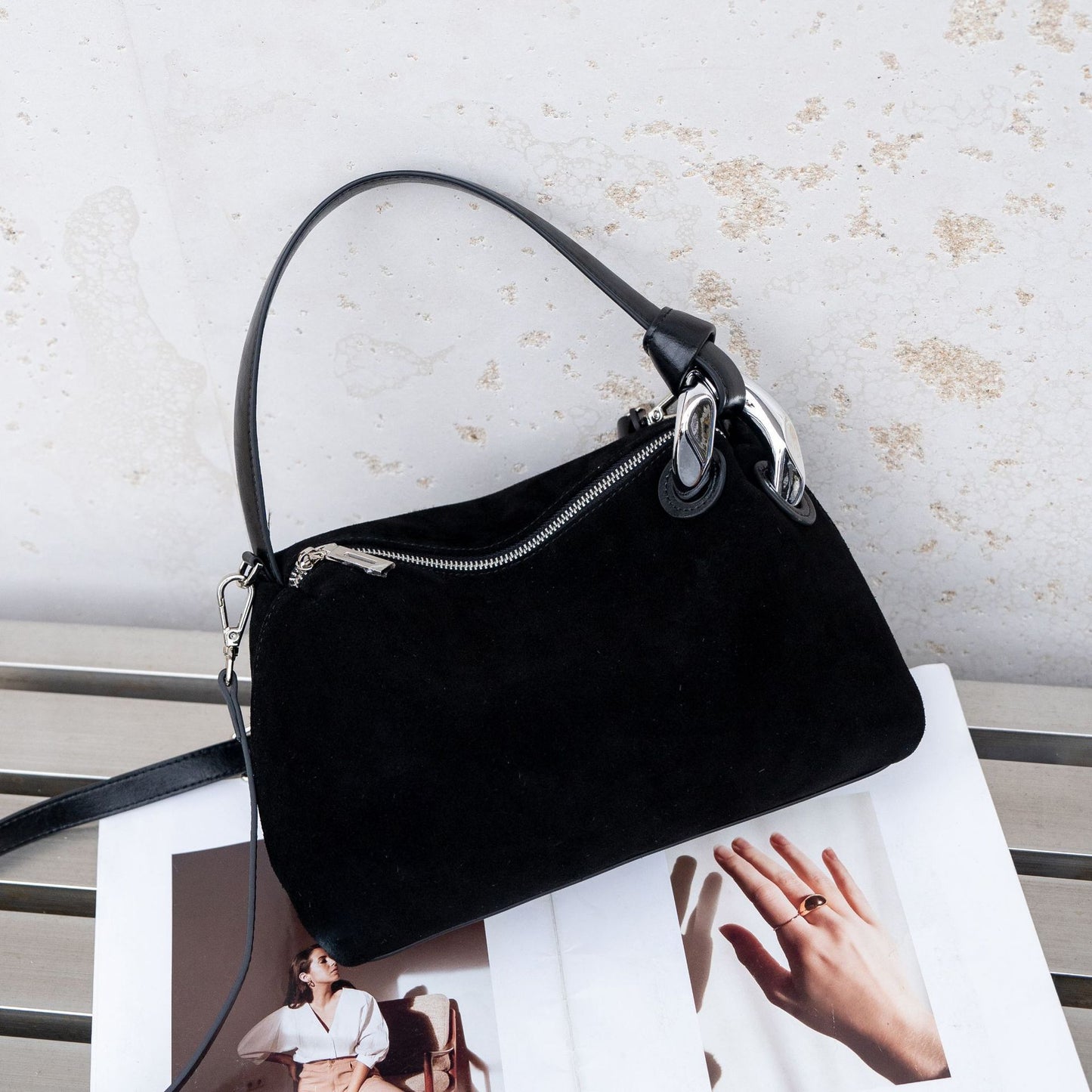 Temperament Leopard Print Soft High Sense Women's Handbag